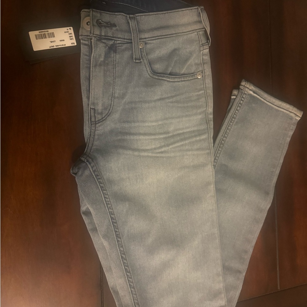 Paige Light Wash Croft Skinny Jeans - Picture 3 of 5